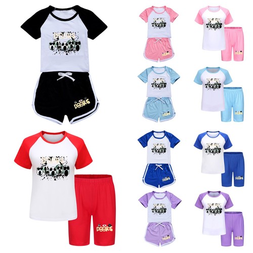 2pcs kids roblox doors print - kids,