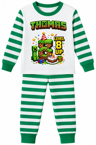 Personalised minecraft pyjamas - personalised,