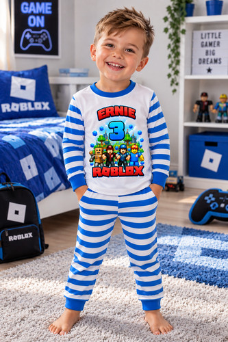 Personalised roblox pyjamas - personalised,